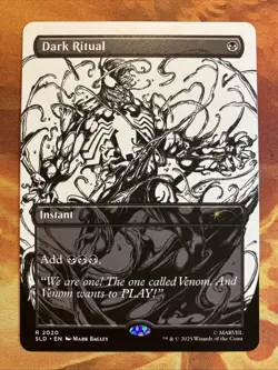 MTG Borderless Dark Ritual SLD: Marvel's Spider-Man: Venom Unleashed (Inks) - Image 1