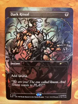 MTG Borderless Dark Ritual SLD: Marvel's Spider-Man: Venom Unleashed (Colors) - Image 1