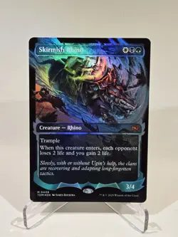 MTG Skirmish Rhino - Foil - Showcase, English Tarkir: Dragonstorm - Image 1