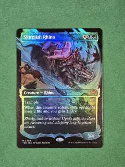 MTG Skirmish Rhino - Foil - Showcase, English Tarkir: Dragonstorm - Image 2
