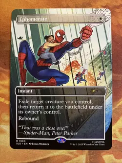 MTG Borderless Ephemerate Secret Lair: X Marvel's Spider-Man: Heroic Deeds!! - Image 1