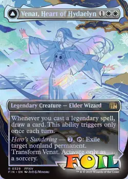 Venat Heart of Hydaelyn Borderless 0329 MTG FINAL FANTASY Rare NP Foil - Image 1
