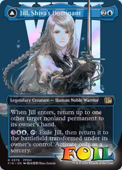 Jill Shiva's Dominant Borderless 0378 MTG FINAL FANTASY Rare NP Foil - Image 1