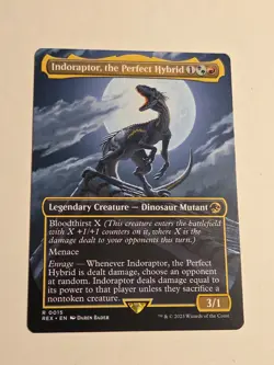 Indoraptor, the Perfect Hybrid (Borderless) X1 REX MTG 15 R - Image 1