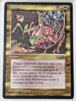 Misfortune - Alliances - Magic the Gathering MTG Nice! - Image 1