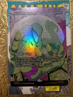 MTG Mindbreak Trap (Borderless) Marvel Universe Eternal-Legal Foil NM - Image 1
