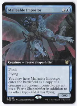 Malleable Impostor (Extended Art) R Commander: Wilds of Eldraine 46 NM - Image 1