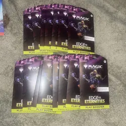15x EDGE of ETERNITIES play booster pack new sleeved lot Magic The Gathering MTG - Image 1