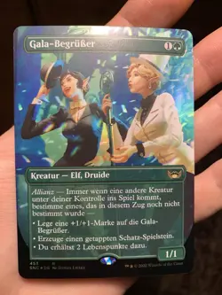 Gala Greeters • German Foil • NM / Unplayed • Borderless Box Topper • MTG - Image 1