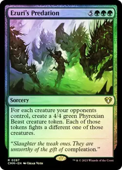 Ezuri's Predation FOIL - 0287 - Rare - Commander Masters CMM MTG - Image 1