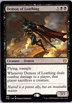 Demon of Loathing R Theros Beyond Death 292 LP MTG - Image 1