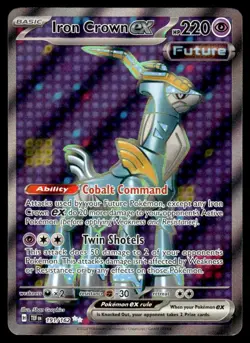 2024 Pokemon Scarlet & Violet Series - Temporal Forces 191 Iron Crown ex Ne - Image 1
