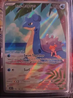 Pokemon Misty’s Lapras 194/182 Destined Rivals Full Art Illustration Rare NM - Image 1