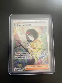 Pokemon TCG Scarlet & Violet Trainer Supporter Erika's Invitation 203/165 - Image 1