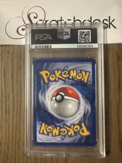PSA 6 - Pokemon MEWTWO 10/130 - BASE SET 2 - FOIL Rare - Image 2