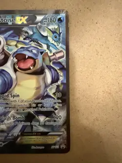 Pokemon TCG Blastoise EX XY122 Full Art Holo Black Star Promo Unraded - Image 4