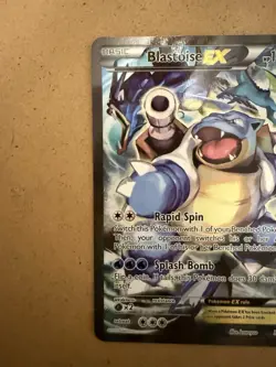 Pokemon TCG Blastoise EX XY122 Full Art Holo Black Star Promo Unraded - Image 5