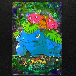 topps Pokemon TV Animation Series 1 Vending Sticker Prism RARE #3 Venusaur - Image 1
