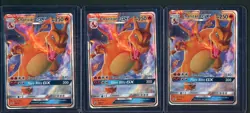 Lot of (3) 2019 Pokemon TCG Sun & Moon BSP Black Star Promo #SM11 Charizard GX - Image 1