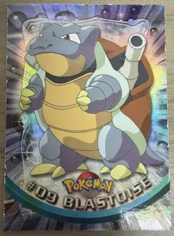 1999 Pokemon Topps #09 Blastoise TV Animation Edition Holo Foil Series 1 - Image 1
