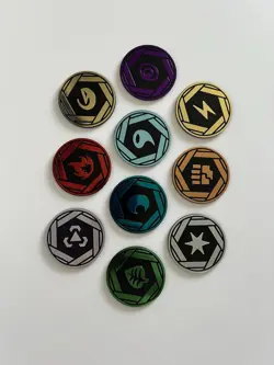 Pokemon 151 Mini Tin Energy Coins - COMPLETE SET OF 10 - Image 1