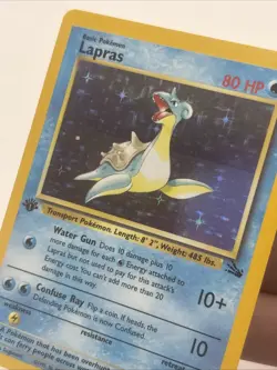 Lapras 10/62 1st Ed Fossil Holo Near Mint NM+ Pokemon 1999 - Image 4