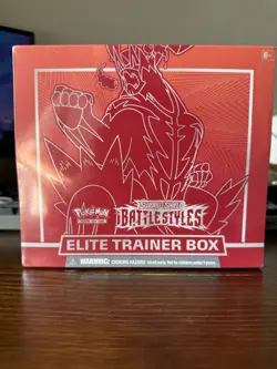 Factory Sealed Pokemon TCG Battle Styles (Red) Elite Trainer Box (ETB) - Image 1