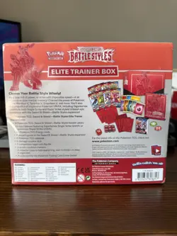 Factory Sealed Pokemon TCG Battle Styles (Red) Elite Trainer Box (ETB) - Image 2