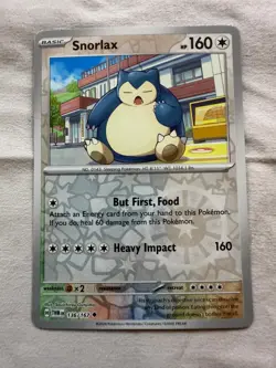 Snorlax 136/167 Reverse Holo Uncommon Twilight Masquerade Pokemon - Near Mint NM - Image 1