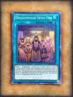 Yugioh Dragonmaid Send-Off CHIM-ENSE3 Super Rare Limited Edition NM - Image 1