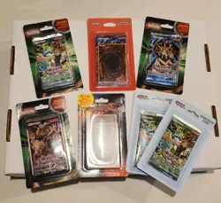 Yu-Gi-Oh Booster Blister Lot Of 8 - 7x Packs + 2008 MJ Blister - New & Sealed - Image 1