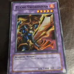 Yu-Gi-Oh! Flame Swordsman LOB-003- Legend Of Blue Eyes White Dragon - Super Rare - Image 1