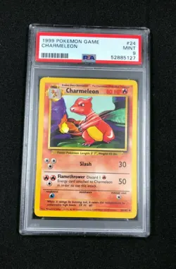 Pokemon Original Charmeleon 24/102 Base Set Mint PSA 9 Pokemon Card - Image 1