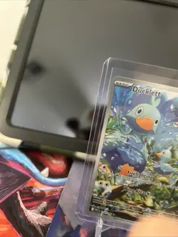 Ducklett 109/086 Pokemon TCG Scarlet & Violet White Flare Illustration Rare Card - Image 2