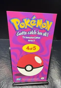 2000 TOPPS FLYING PIKACHU 4 OF 5 SERIES 2 TV ANIMATION TIN TOPPER POKEMON CARD - Image 2