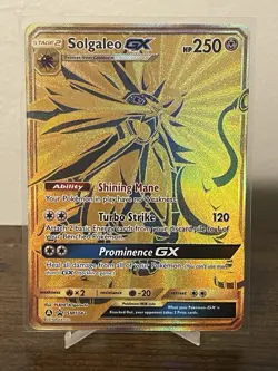 Pokemon TCG Solgaleo GX Black Star Promo Holo Card SM104a NM - Image 1