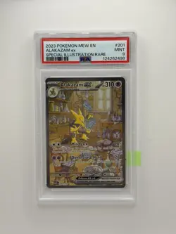 PSA 9 MINT Alakazam EX SIR 151 English #201 Pokemon Card TCG - Image 1