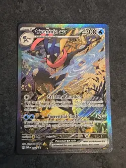 Pokemon TCG Greninja EX 132 Scarlet & Violet Promo Holo Card NM/M Condition - Image 1