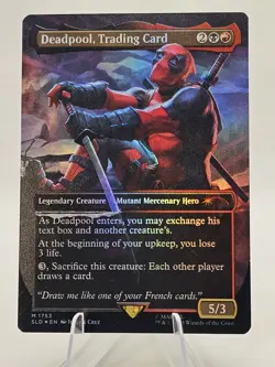 Deadpool, Trading Card (Rainbow Foil) Secret Lair Drop Foil - NM - Hottt - Image 1