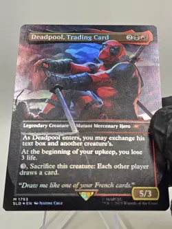 Deadpool, Trading Card (Rainbow Foil) Secret Lair Drop Foil - NM - Hottt - Image 2