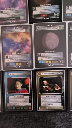 Star Trek CCG 1st Edition Voyager set of 42 cards including Rare U.S.S. Voyager - Image 3