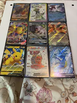 Pokemon Card Lot - Modern EX, V, VMAX Lot - 9 Cards - Image 1