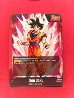 Son Goku FS01-01 Leader Foil Fusion World Dragon Ball Super Card Game | NM - Image 2