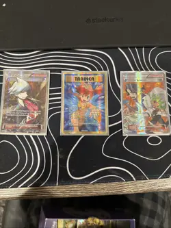 Pokemon TCG Steven Trainer Full Art Holo, Card 95/98, Misty, And Pf. Sycamore - Image 1