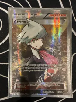 Pokemon TCG Steven Trainer Full Art Holo, Card 95/98, Misty, And Pf. Sycamore - Image 2