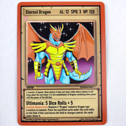 Eternal Dragon + Dragon Power LEGENDARY Cards Ward Card Game TCG 2nd Ed Gen 1 NM - Image 1