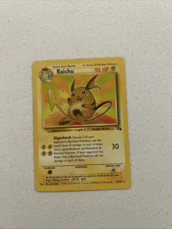 Pokemon TCG Raichu 29/62 Fossil Unlimited Non-Holo Card - Image 1