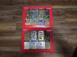Pokemon 4 Mini Tins + 4 Promo Cards - 151 SAMS CLUB EXCLUSIVE LOT OF TWO - Image 1