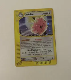 ? Pokemon TCG Clefable Expedition 7/165 Holo Card Condition LP-/MP+ - Image 1