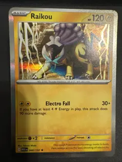 Raikou 048/132 Mega Evolutions Holo Rare Pokemon Card - Image 1